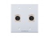 Placa Tapa XLR Canon dual soldable ABS